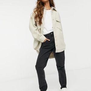 Stradivarius Brushed Overshirt Jacket